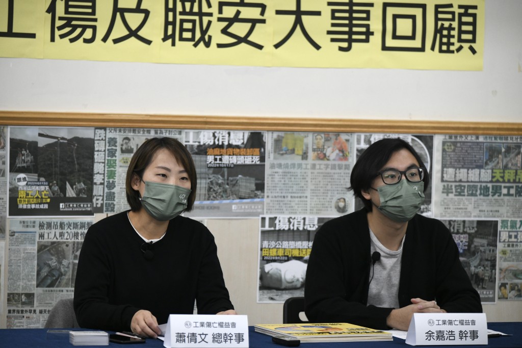 余嘉浩(右)期望當局日後亦以Mirror演唱會事故方式處理其他職業意外。禇樂琪攝