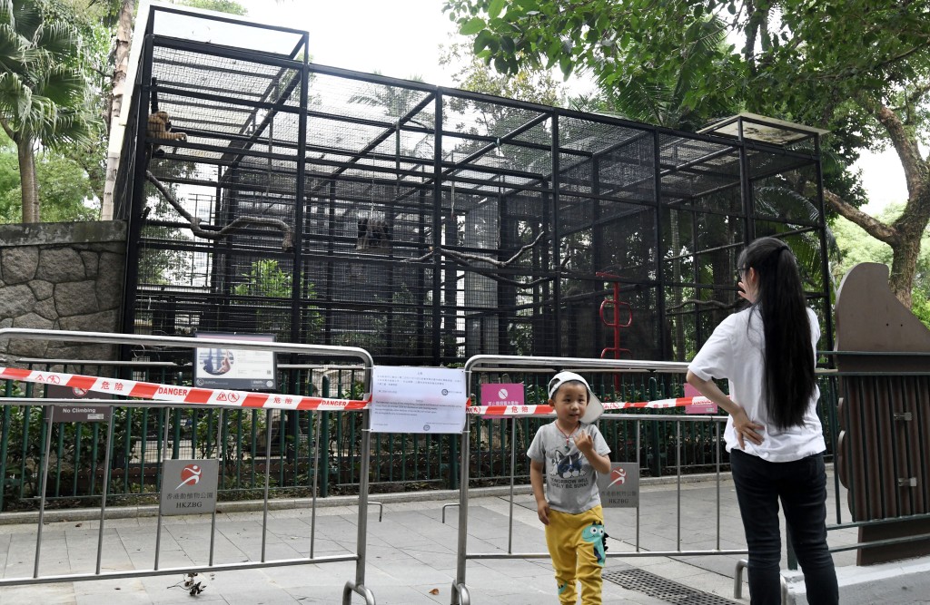 香港動植物公園哺乳類動物區暫停開放。何君健攝