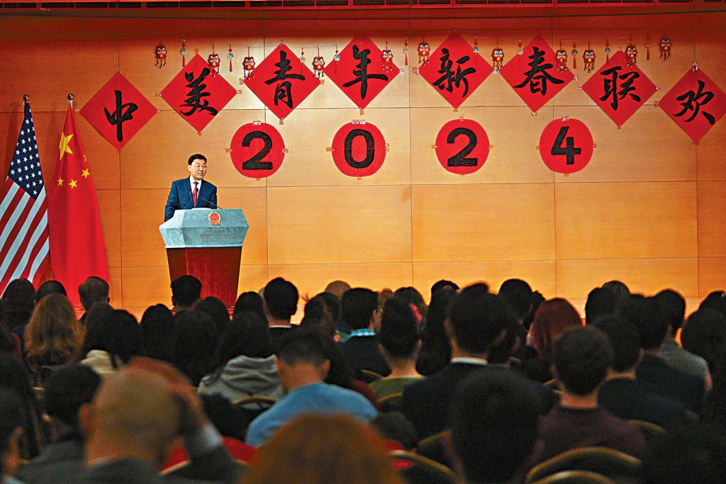 謝鋒指美方限制中國留學生入境。 