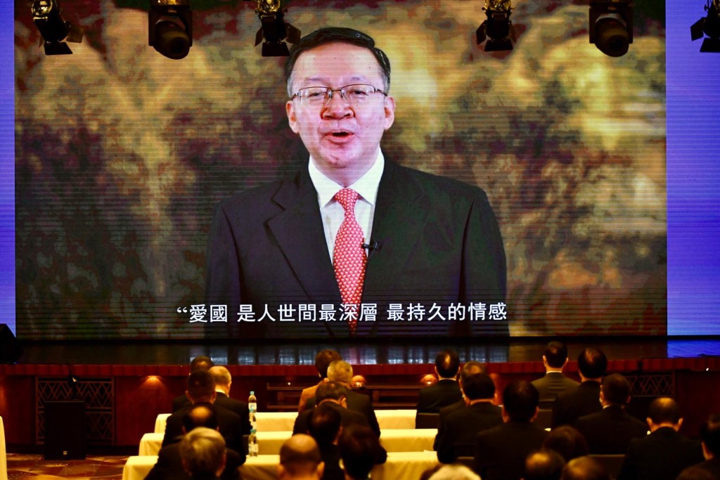 田學軍透過影片發言。