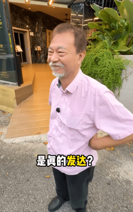 阿燦被指「聽講你賣魚蛋賣到發達」，阿燦表示「唔係聽講」。
