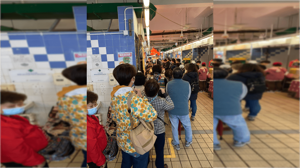 街市人頭湧湧。陳凱欣FB