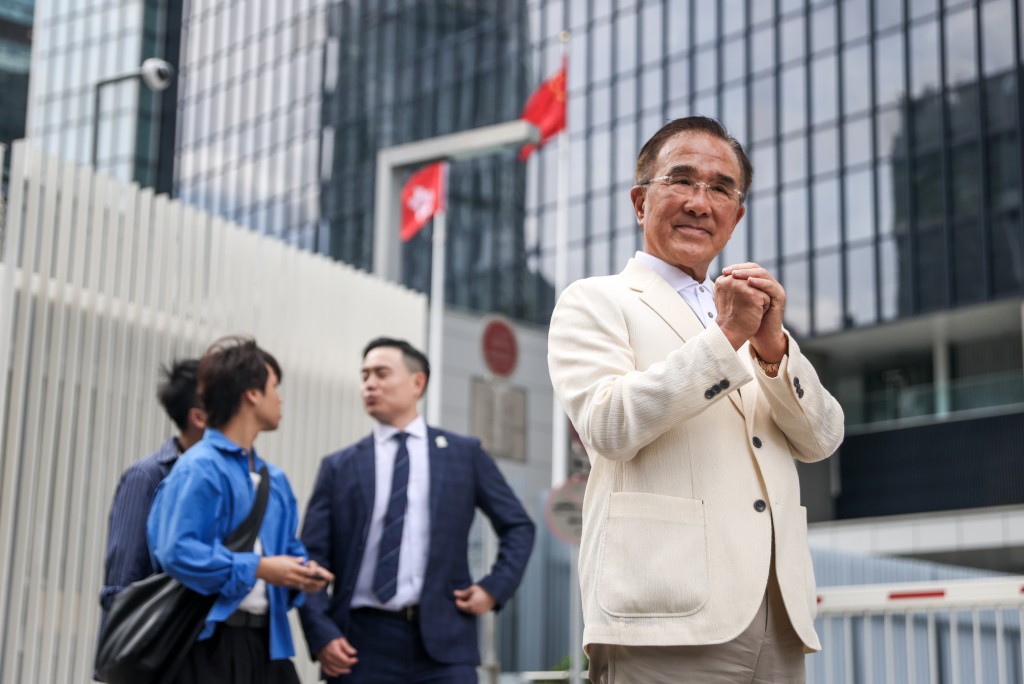 田北辰宣布不尋求連任。何家豪攝 田北辰宣布不尋求連任。何家豪攝
