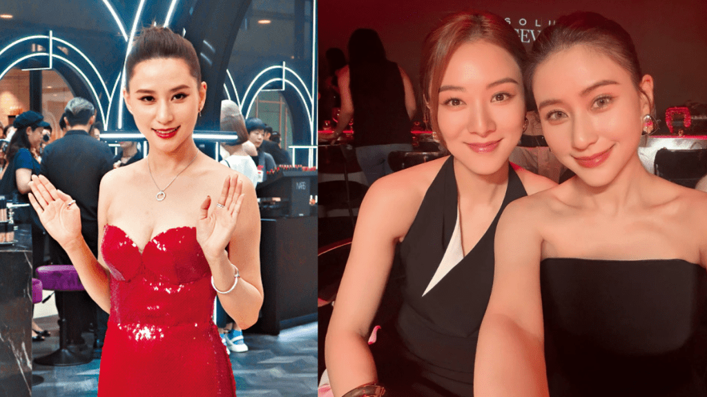 何超蓮、王敏奕兩大美女同框鬥靚  三房千金晒白滑肌膚豐滿上圍  「家嫂」憑S形曲線追和 