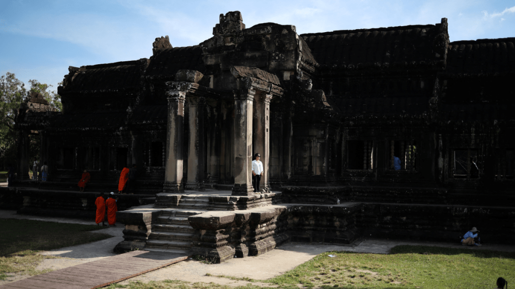 吴哥古迹寺庙人烟稀少。路透社