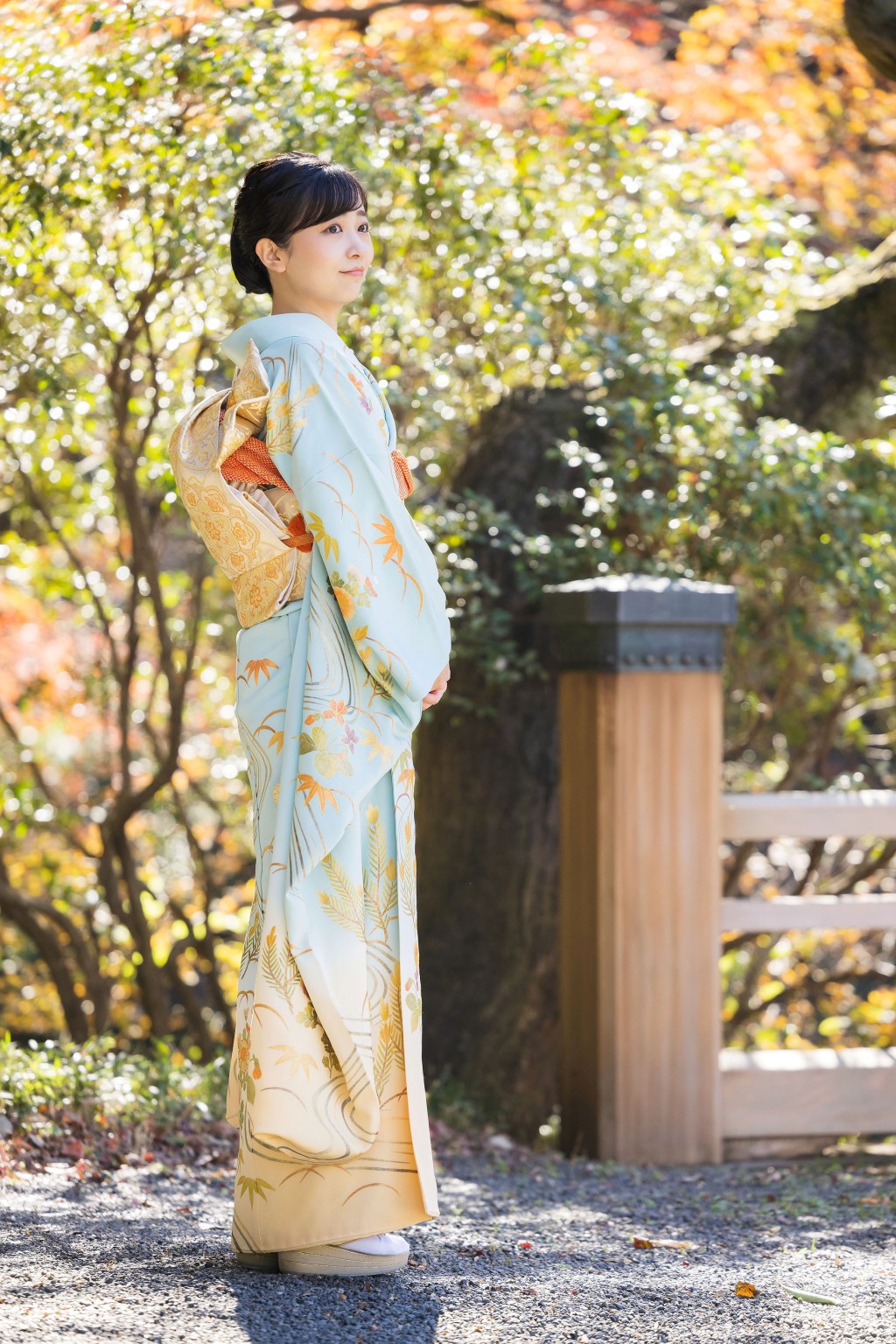 佳子公主穿和服拍攝29歲記念照片。 路透社