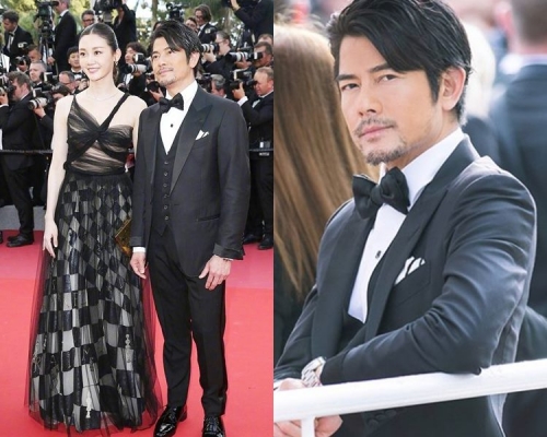 郭富城出席康城影展，與內地女星苗苗谷新片。（網圖）