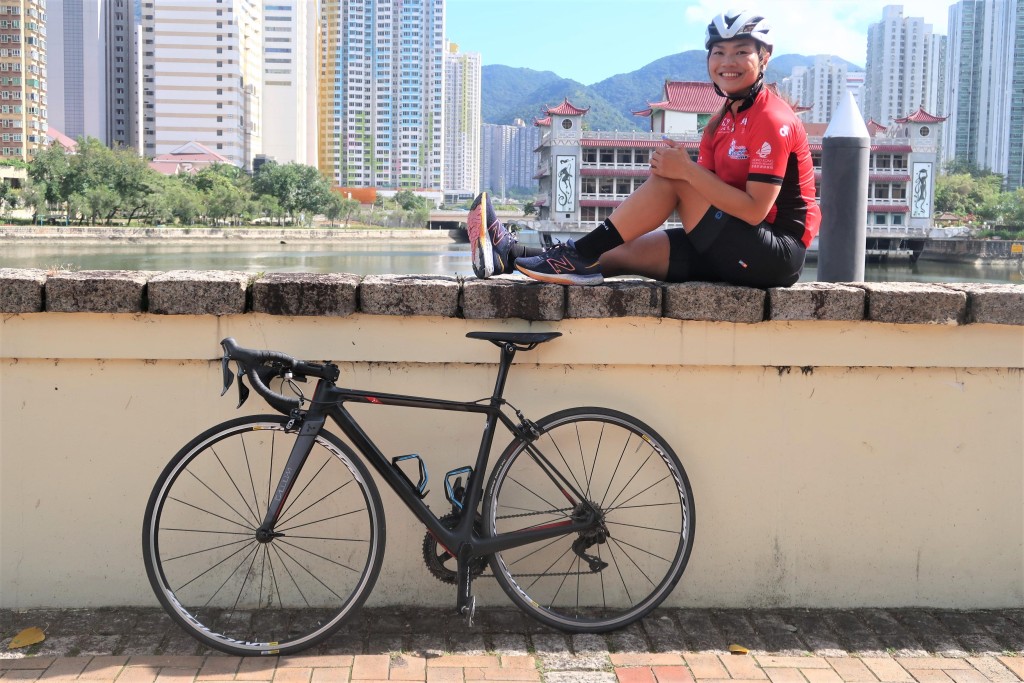李慧诗是自行车节的大使，将参加50公里组别。陆永鸿摄