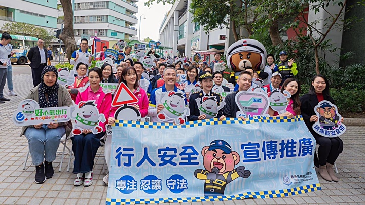 警方道路安全宣傳活動。警方提供