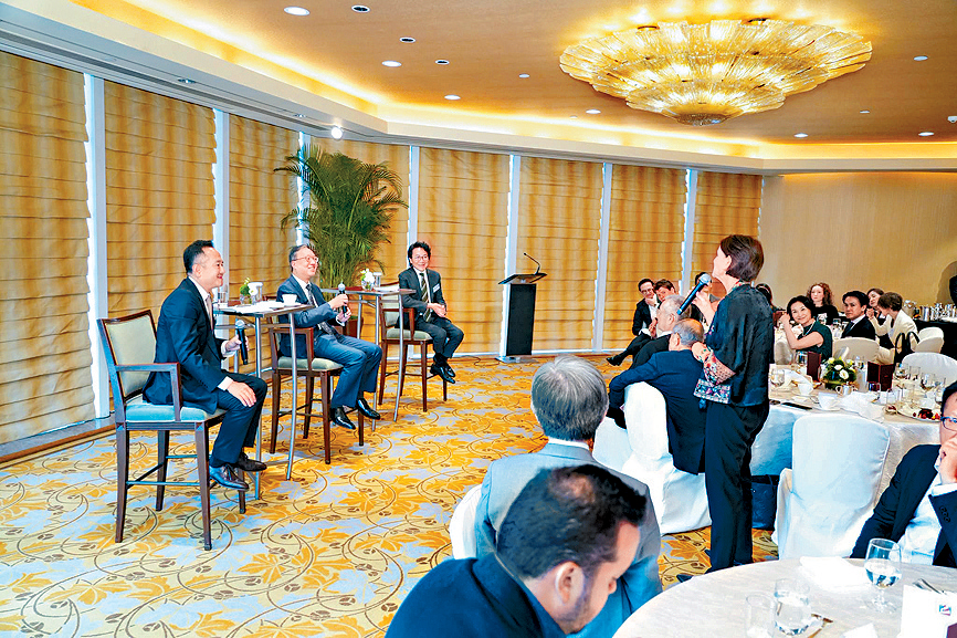 林定国本月初应邀出席香港美国商会午餐会。