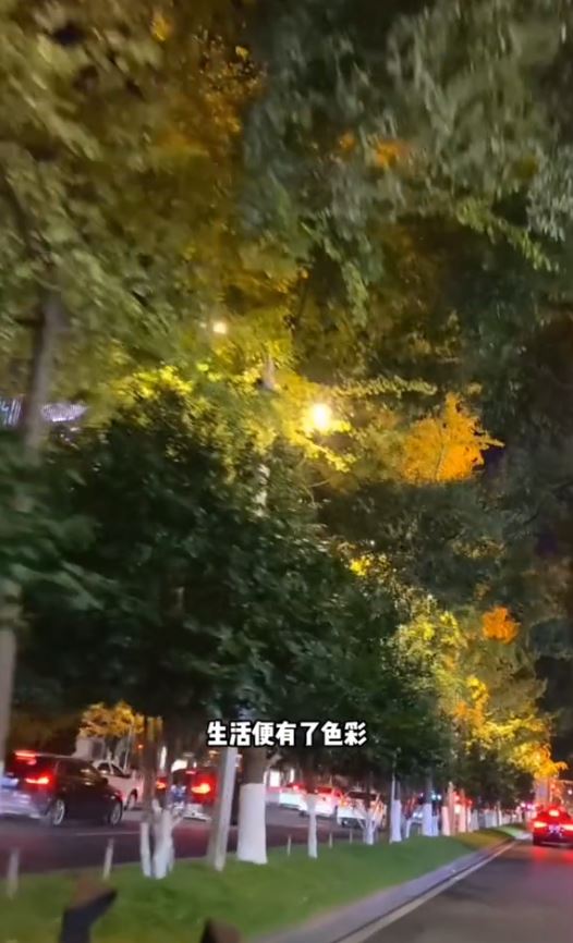 王麦指最喜欢送外卖时欣赏城市不同风景。影片截图