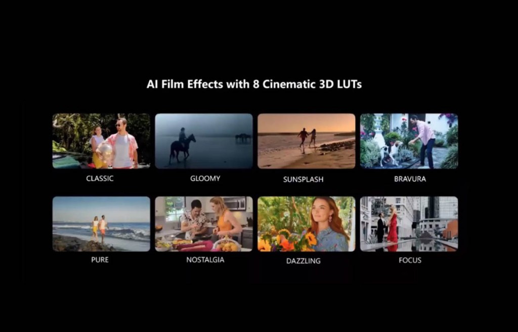 电影模式既有Magic-Log，还可以选择8种电影级3D LUT。