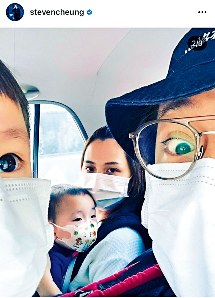 ■有傳張致恆被債主臨門，但他依然在網上大晒幸福。