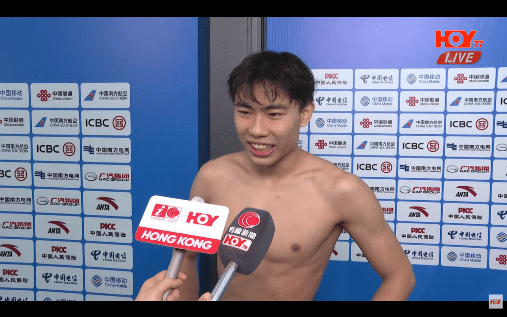 張智傑表示成績不及預期。直播截圖