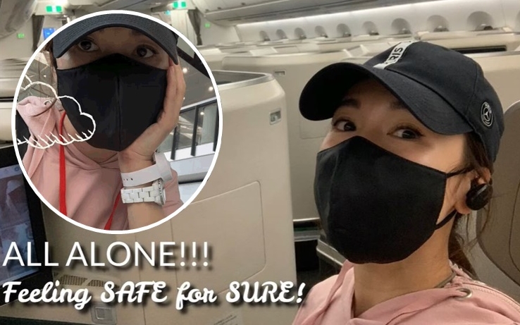 李施嬅由上機時的興奮,到落機後接受檢測和等候結果,再等車送去酒店,等到發呆。