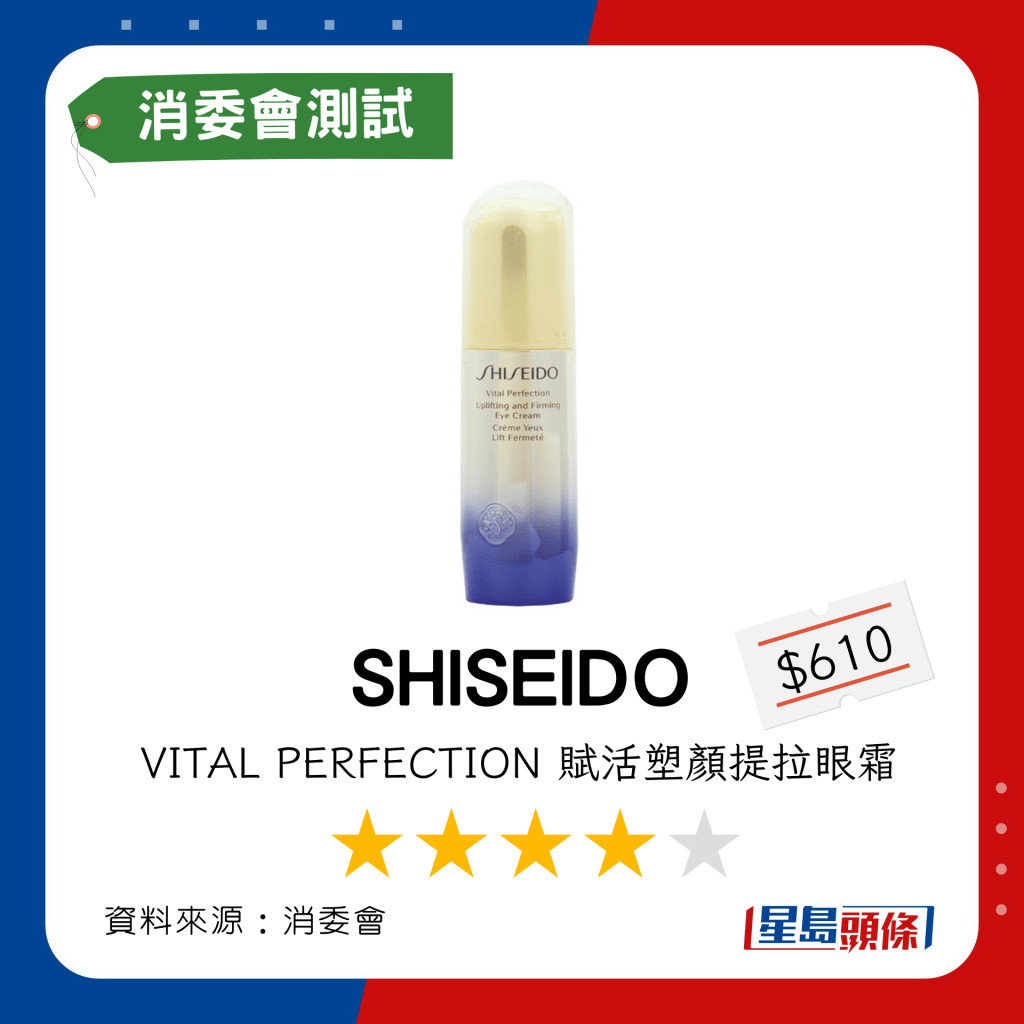 消委會除皺眼霜｜SHISEIDO