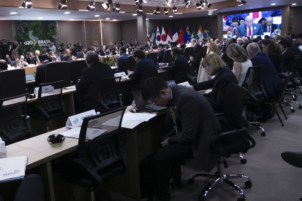 为期2天的20国集团外长会议在巴西里约热内卢落下帷幕。美联社
