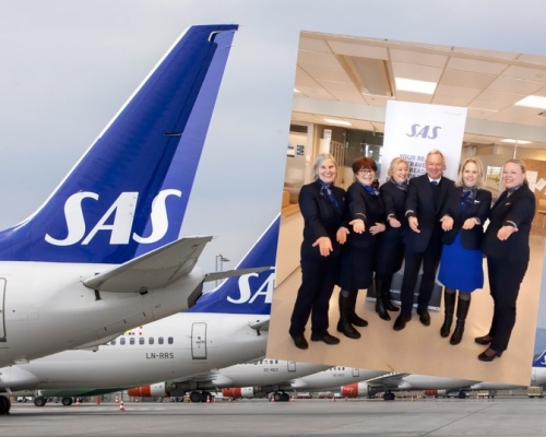 北歐航空SAS（AP圖）鼓勵空服員接受培訓成為醫療助手。小圖為SAS IG