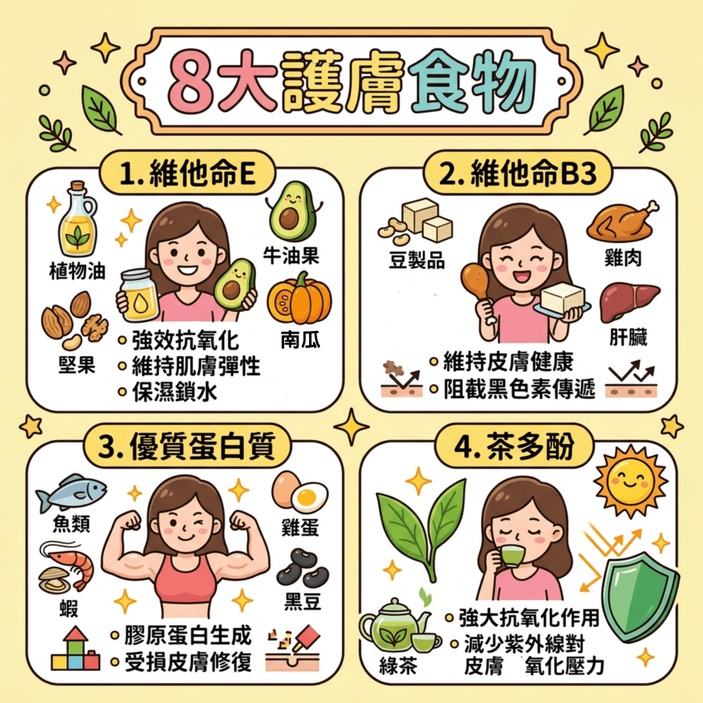 8大護膚食物