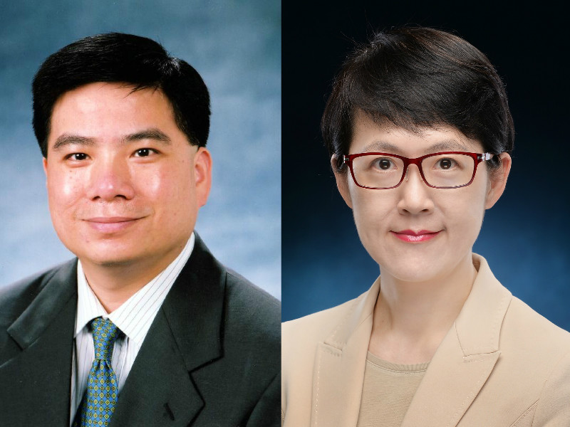 蕭如彬(左) ,蔡潔如(右)。政府新聞處