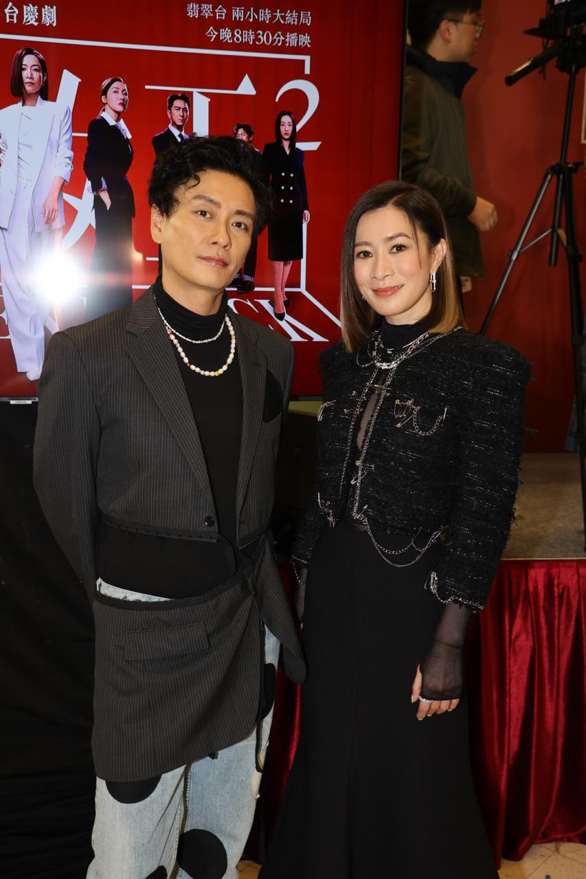 黃宗澤、佘詩曼爭視帝后。 黃宗澤、佘詩曼爭視帝后。