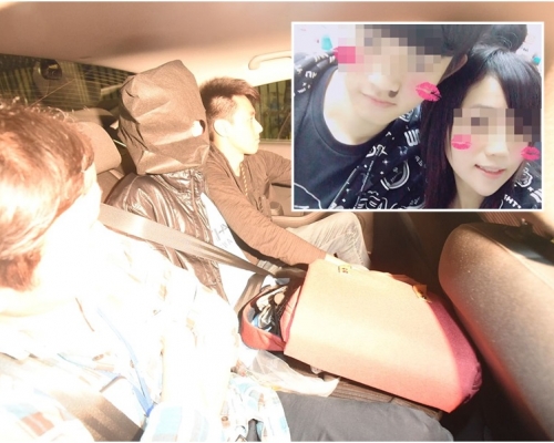 涉於台灣殺死女友的疑犯押回警署。