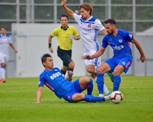傑志以3:1擊敗東方龍獅。 梁柏琛攝