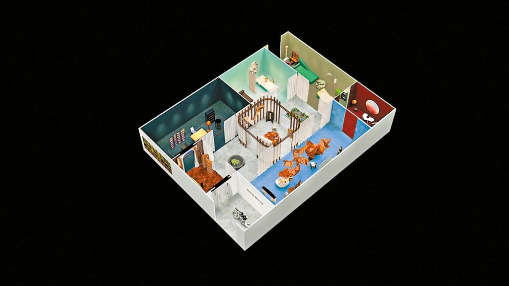 展館Shifted Mirrors展示收藏級設計的全景，探索中西合璧的夢幻棲居。