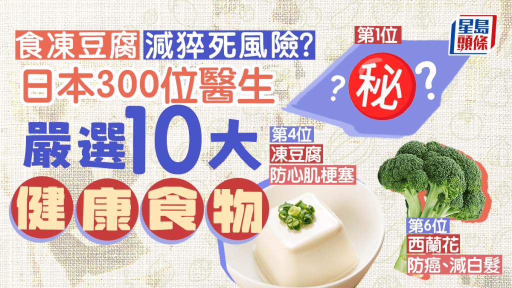 日本300位医生严选 10大健康食物。