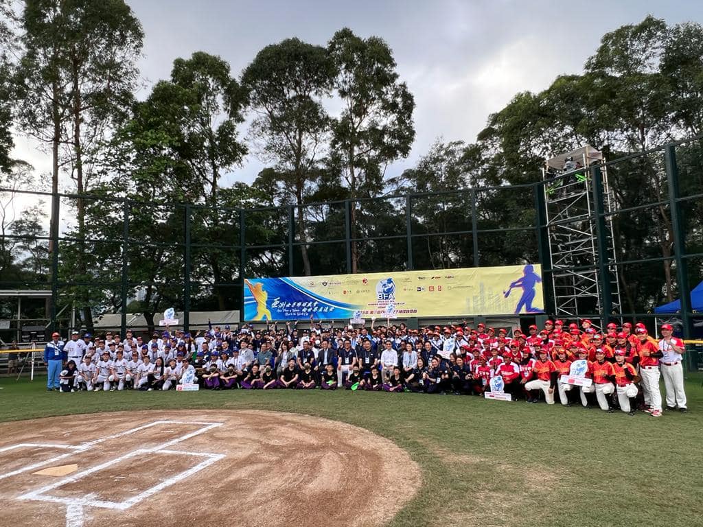 楊潤雄出席「第三屆亞洲盃女子棒球錦標賽」開幕禮。楊潤雄Fb圖片