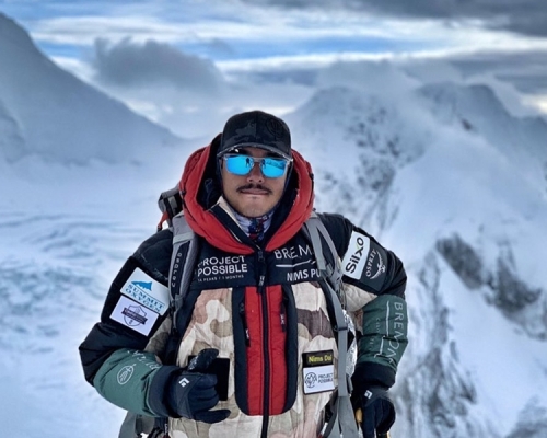 尼泊爾攀山家普賈刷新了成功登上世界14座最高峰峰頂的時間。　Nirmal Purja FB