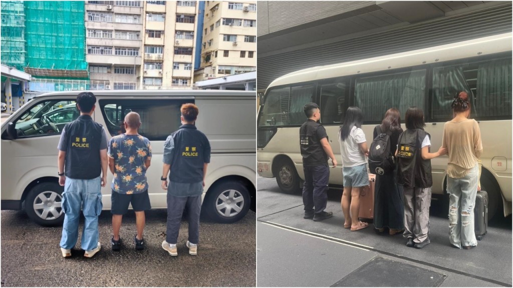 警多區掃黃  夥入境處拘灣仔9內地女 破旺角淫竇拉負責人