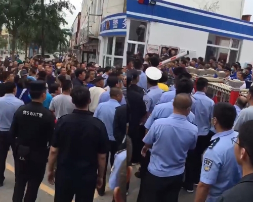 內蒙古通遼市爆發罷課反雙語教學。 網圖