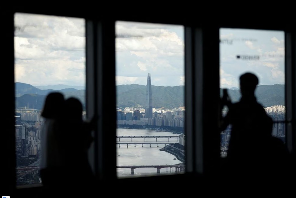 樓高123層的樂天世界塔。路透社