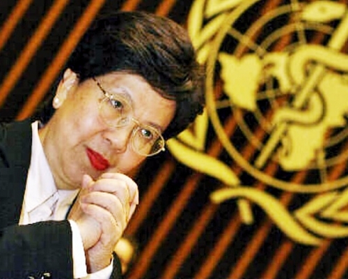 陳馮富珍06年當選世衛總幹事。資料圖片