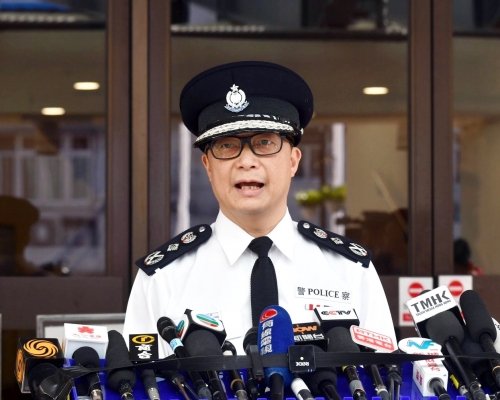 鄧炳強又否認警隊針對傳媒。資料圖片