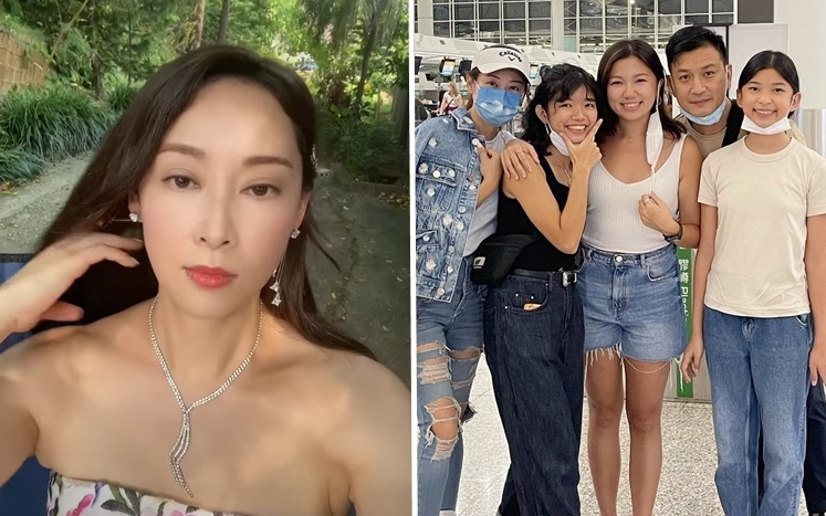 楊卓娜與楊志翹誕下女兒楊舒然(右一)一直未結婚。