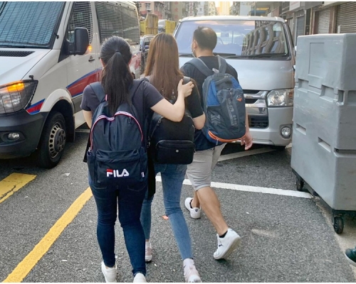 部分被捕人士。