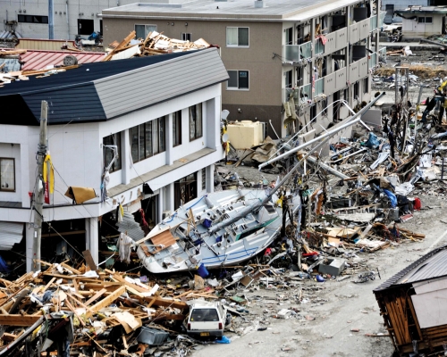 2011年日本東北發生9級大地震。美軍圖片