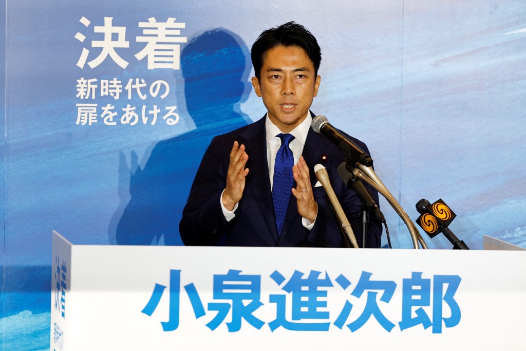 小泉進次郎從早期便被視為未來的首相人選之一。路透社