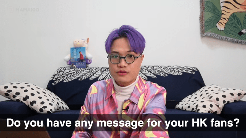 馬米高稱句子可改為：「Do you have any message for your HK fans？」
