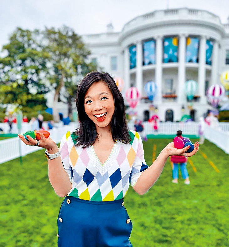 姜偉嘉報道白宮復活節活動。