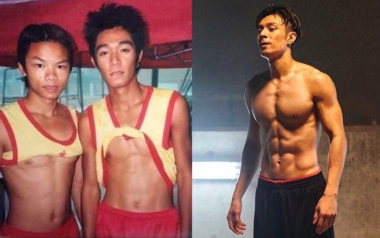周柏豪由排骨仔變大隻男，好勵志。