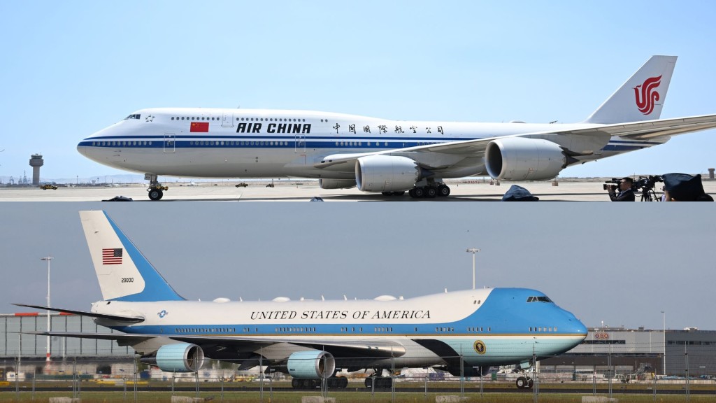 元首座駕大對決：習近平「專機」vs美國「空軍一號」。 新華社 / 路透社