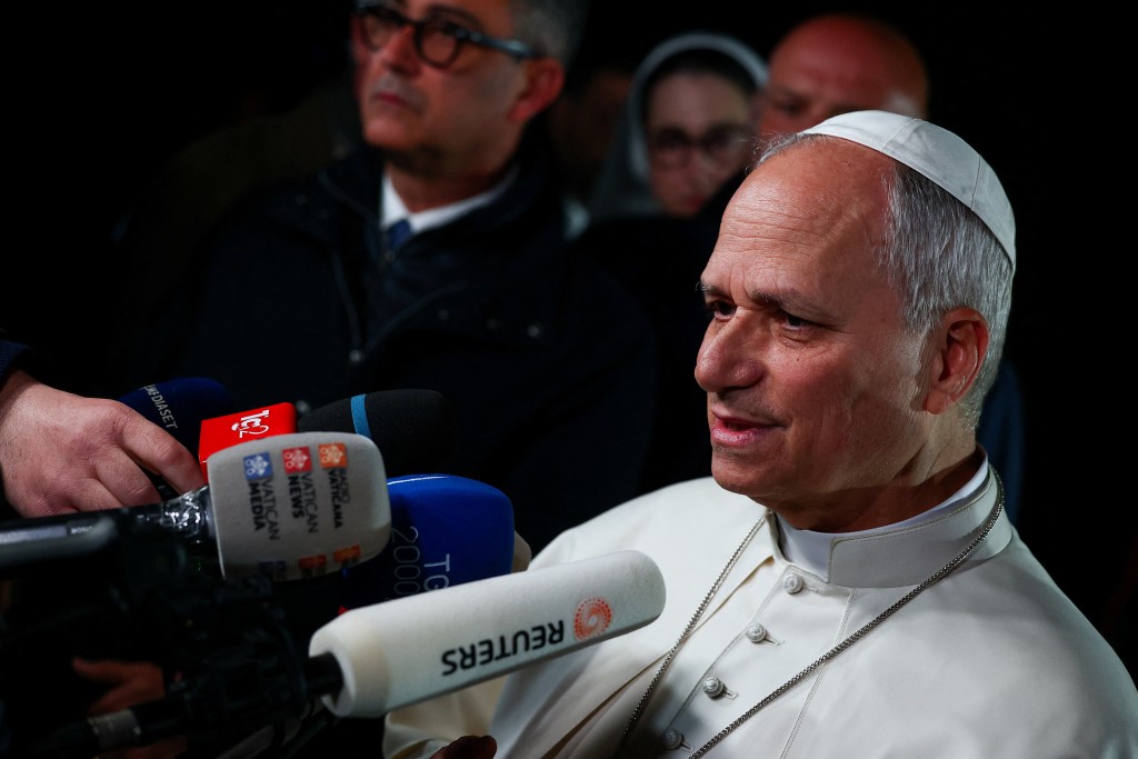 罗马天主教教宗良十四世。 路透社