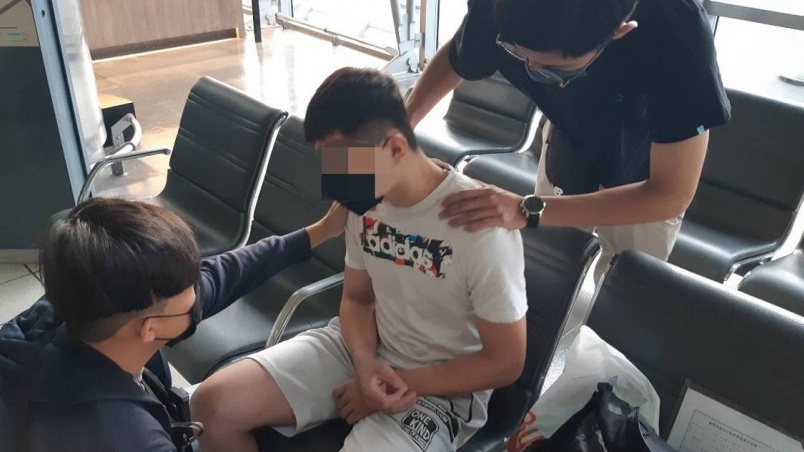 22歲姓鍾疑犯被警方拘捕。網圖