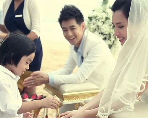 林志穎上載婚禮舊照慶祝結婚周年。網上圖片