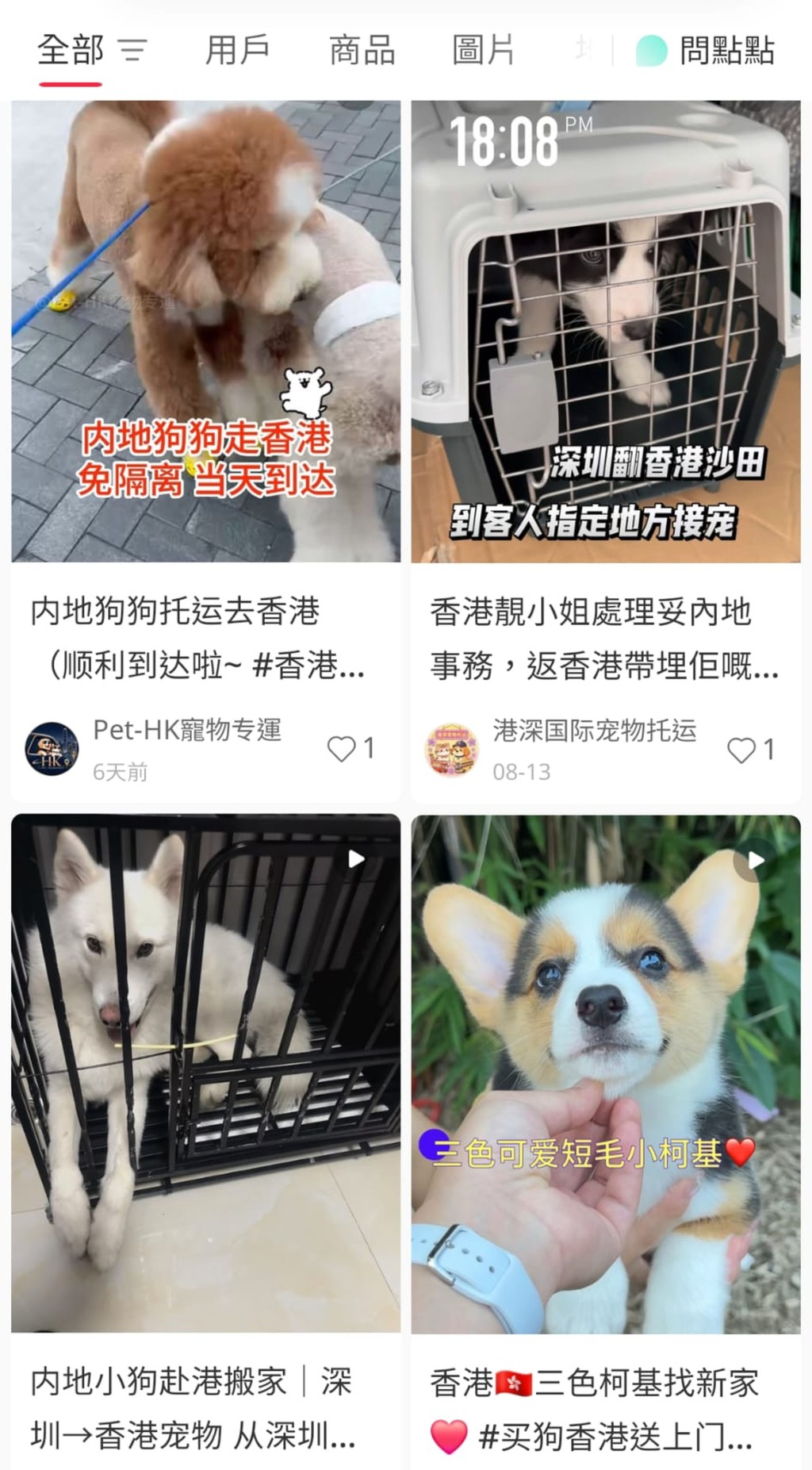 内地社交平台上可找到不少购买宠物并运抵香港的渠道,标榜「即日到达」。 内地社交平台上可找到不少购买宠物并运抵香港的渠道,标榜「即日到达」。