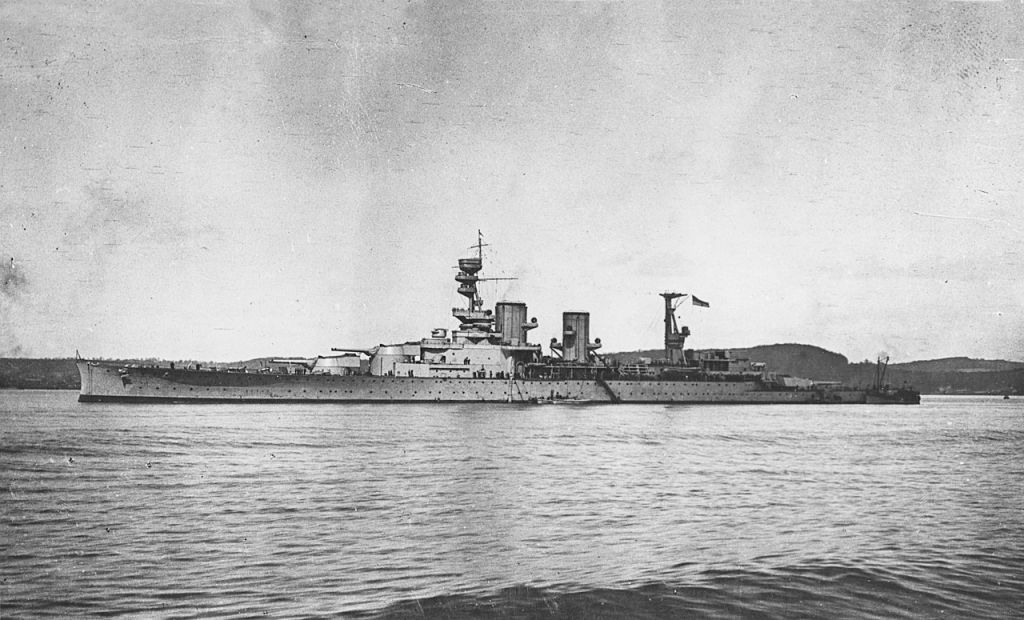 反擊號戰列巡洋艦（HMS Repulse），是「掠奪者」的目標之一。網圖