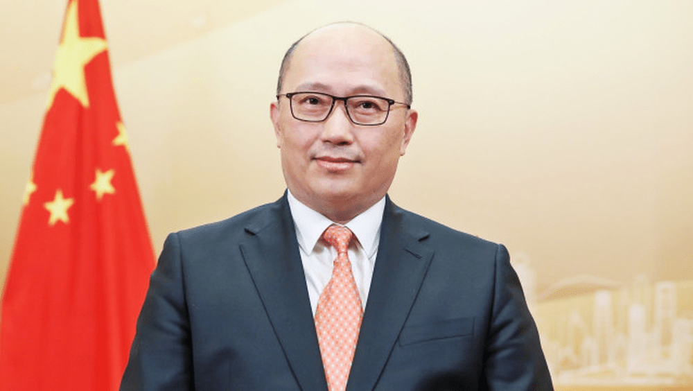 新任香港中联办主任郑雁雄。